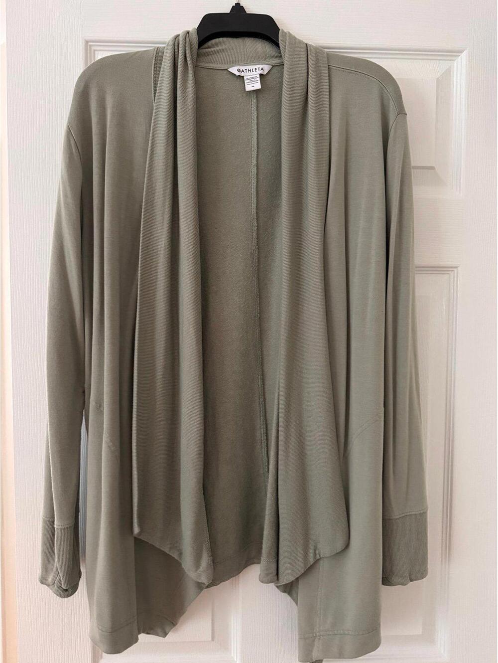 Athleta Cardigan Pranayama Restore WrapNirvana fabric is ultra-soft medium